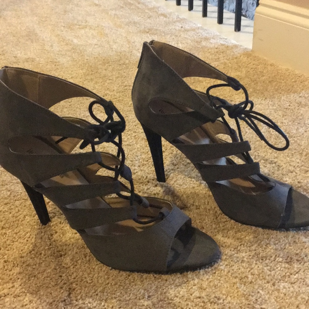 Grey Gladiator Heels 👠 size 11